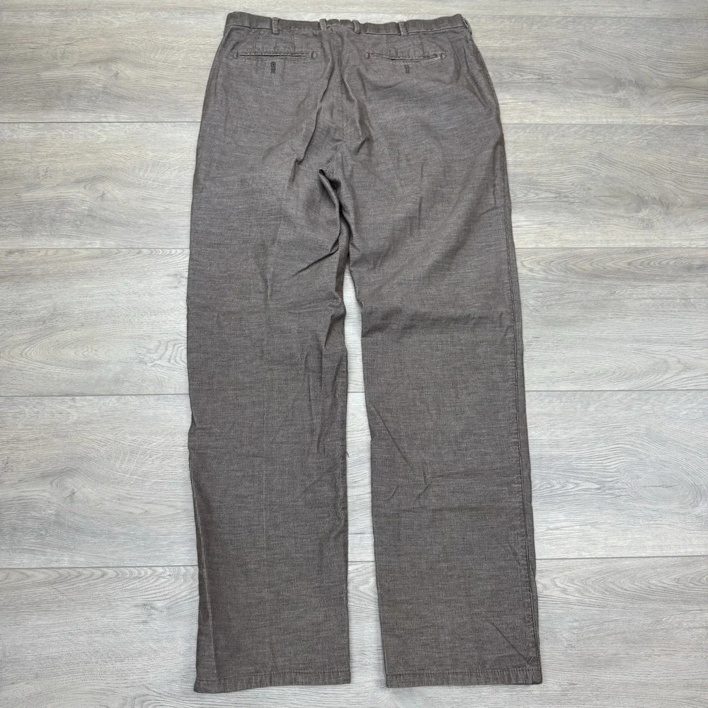 Peter Millar Brown Trouser Style Pants Men's Sz 34‎ Cotton Casual Golf